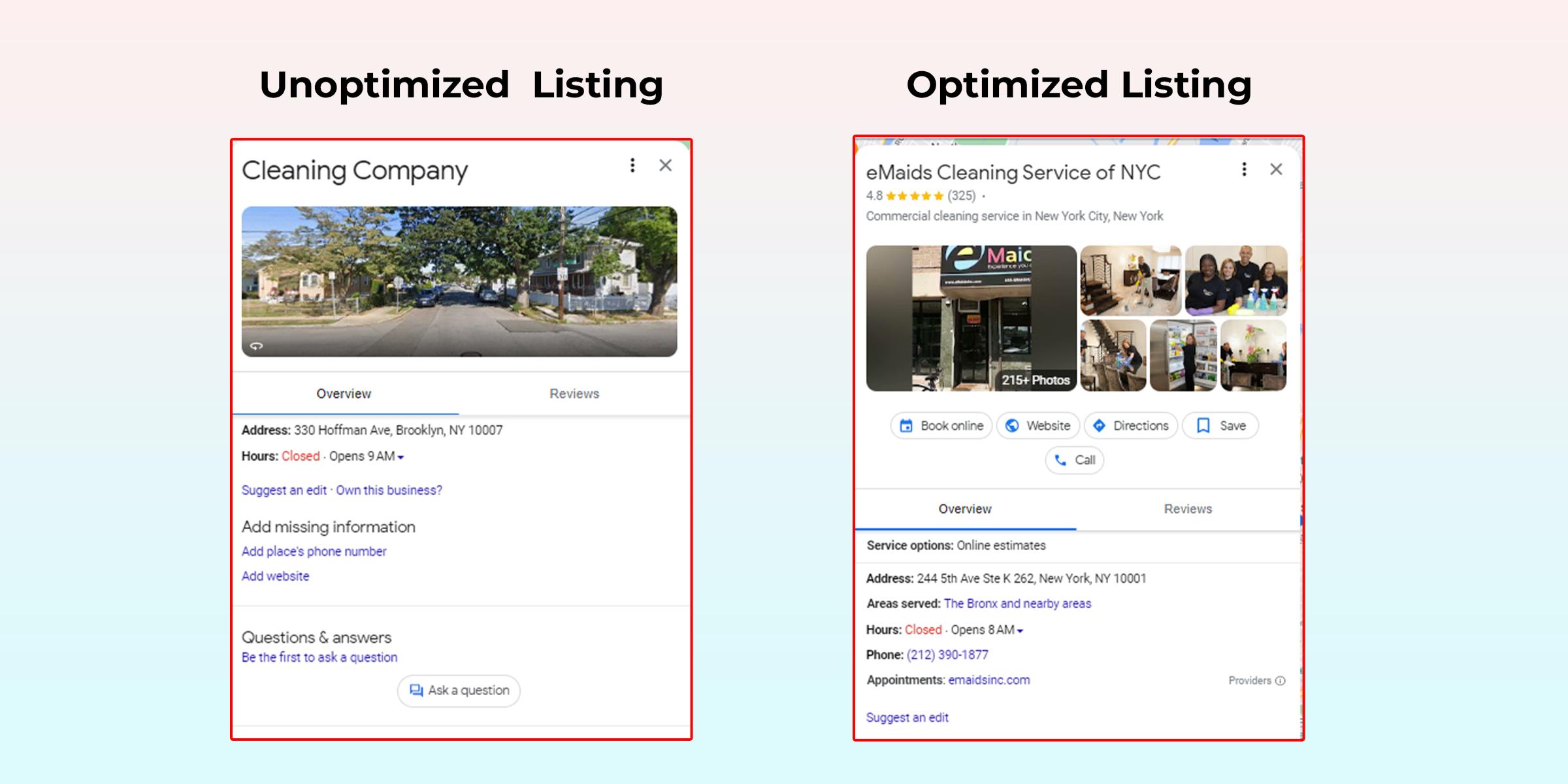 Google Profile Fix